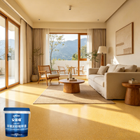 Peinture de sol multifonctionnelle en époxy coloré, non toxique, faible teneur en COV, antidérapante, idéale pour les maisons d'hôtes, les villas et les espaces intérieurs.