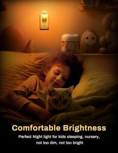 Veilleuse LED RGB Hibou 0,5W, Mignonne et Moderne, Mini Lampe Murale à 10 Couleurs Changeantes pour Chambre d'Enfant, Bébé - Product Image 3