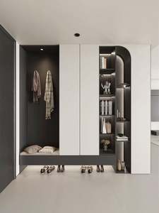 Armoire en bois autoportante moderne - Meuble de rangement pour la maison durable, écologique, réglable et personnalisable pour les chambres à coucher - Product Image 3