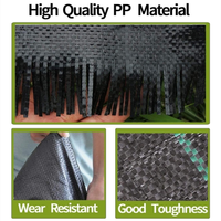 Toile de paillage verte en PP/PE traitée anti-UV, perméable à l'eau, agrotextile pour la décoration paysagère, durée de vie de 2 à 10 ans