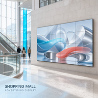 Écran de Mur Vidéo LCD IPS 49 Pouces à Prix Abordable, Bordure Fine de 3,5 mm, Luminosité 700 cd/m², Écran Publicitaire Modulaire pour Centre Commercial