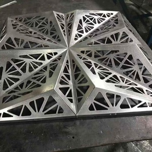 Rust-Proof Tường Bao Gồm Panels Nhôm Khắc Mặt Tiền Kim Loại 3d Wall Panel - Product Image 2