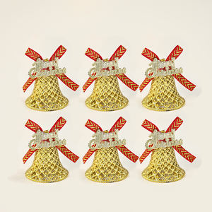 Décoration de Noël en gros 4.5cm petite taille suspendus ornements de cloche de Noël en plastique - Product Image 2