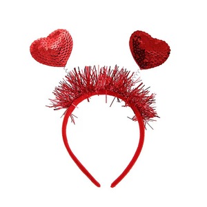 DAMAI Valentines Day Heart Head <b>Headbands</b> and Heart Shape <b>Sunglasses</b> for Party Props Wedding Birthday Costume Accessory - Product Image 3