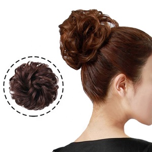 Facile à porter coiffure chignon femmes cercle <span class=keywords><strong>cheveux</strong></span> chignon vraies perruques d'extension de <span class=keywords><strong>cheveux</strong></span> humains - Product Image 3