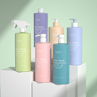 Bouteille d'emballage personnalisée en PET de qualité supérieure pour shampoing, lotion, crème pour le visage, nettoyant facial avec pompe