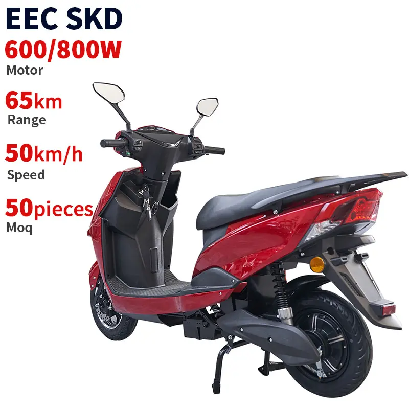 CKD SKD10/12インチ600W/800W 40-50km/hスピード45-65kmレンジ電動ペダルモペット工場価格卸売用