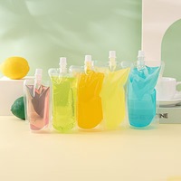 Nouveau 50ml 100ml 150ml jus de fruits lait liquide emballage buse sac boisson pochette avec bec verseur emballage boisson sac avec plastique