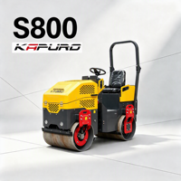 Rouleau compresseur vibrant à double tambour 800 mm, compresseur vibrant 30 kN, moteur diesel, transmission hydraulique, 1380 kg