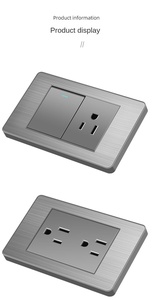 สวิตช์ผนังแบบคู่มาตรฐานอเมริกา รุ่น YUHE 118 วัสดุ PC พร้อมแอป EWeLink 120V 10A ดีไซน์ทันสมัย รับผลิตตามสั่งขายส่ง - Product Image 2