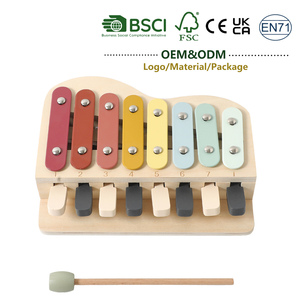 Juguete Educativo Montessori para la Primera Infancia, Xilófono, Piano <span class=keywords><strong>de</strong></span> Ocho Notas, Instrumento Musical <span class=keywords><strong>de</strong></span> Iniciación, Regalos <span class=keywords><strong>de</strong></span> Cumpleaños para Niños Pequeños - Product Image 1