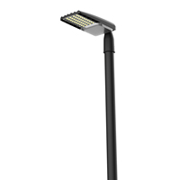 Lampadaire LED haute luminosité 160lm/W avec capteur intelligent, étanche IP66, compatible AC et RoHS, personnalisable OEM/ODM avec logo, pour routes et jardins