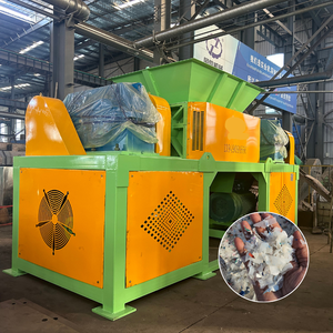 Automatic Double Shaft Shredder for Recycling for Metal Drums Vegetables Plants Cardboard Safety Protection for Domestic Use - Product Image 1