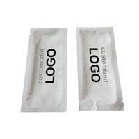 Soin de la peau personnalisé lotion shampooing échantillon Sachet 3 côté scellé petite pochette d'emballage plat en feuille d'aluminium