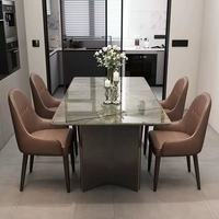 Ensemble de table à manger en marbre moderne de luxe Lumio Jade-Mobilier de salle à manger d'appartement durable et écologique de 4/6 pièces