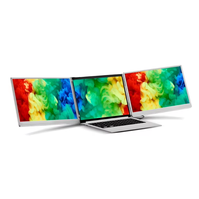 High Quality 14 15.6 16 Inch Portable LCD Monitor Triple Screen Extender with 1920*1080 IPS FHD Type C Interface for Laptop