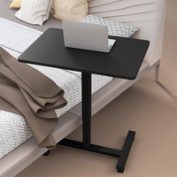 Table d'ordinateur portable à hauteur réglable pneumatique pour bureau debout ou table d'appoint peu encombrante