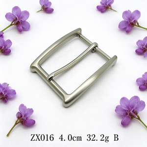 Hebilla de Metal Ligera de Níquel Cepillado de 40 mm, Hebilla de Una Sola Punta de Aleación de Zinc para Correas de Cuero - Product Image 1