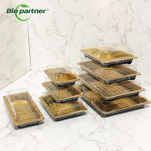 Kotak Kemasan <span class=keywords><strong>Sushi</strong></span> BE1 Sekali Pakai Berbahan PP, Bentuk Persegi, untuk Bawa Pulang, Nampan <span class=keywords><strong>Sushi</strong></span> Jepang - Product Image 3