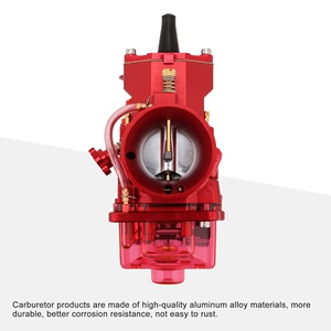 GOOFIT CNC motocicleta PWK <span class=keywords><strong>28</strong></span>/30/32/34 reemplazo de <span class=keywords><strong>carburador</strong></span> de carreras para 125-300cc ATV UTV Dirt <span class=keywords><strong>Pit</strong></span> <span class=keywords><strong>Bike</strong></span> Scooter rojo - Product Image 4