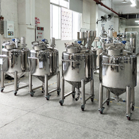 Réservoir de stockage et de mélange de liquides en acier inoxydable LIENM, agitation motorisée, volume personnalisable pour l'alcool, l'éthanol, les produits chimiques