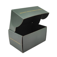 Nouveau modèle de boîte postale en carton ondulé Boîtes noires réutilisables et personnalisées Boîte d'expédition en carton ondulé Emballage respectueux de l'environnement
