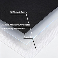 SLH023 ODM/OEM Membrana Impermeable Transpirable de Tela Compuesta K208 Personalizada, Súper Transpirable y Absorbente de Humedad