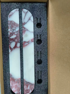 SWS STONE モダンで耐久性のある高級ウェーブノブ、マットマーブル、フレンチヴィンテージ、丸型引き出し、ワードローブ、ドレッサー、キャビネットハンドル - Product Image 5