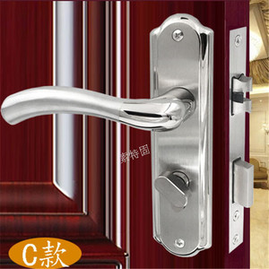 มือจับประตูสแตนเลส 304 แบบขัดเงา สำหรับประตูไม้ภายใน ห้องน้ำ ห้องนอน - Product Image 3