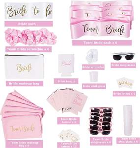 Fournitures de décorations d'enterrement de vie de jeune fille avec écharpe en voile - Product Image 4