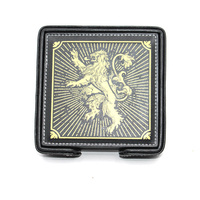Sous-verres en cuir PU pour boissons, lot de 4 avec support pour la protection des plans de travail à la maison et au bureau – Approvisionnement direct usine