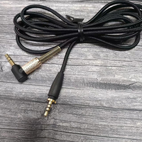 Câble audio tressé en nylon plaqué or de 1,5 m pour casque Sennheiser Urbanite XL, câble de remplacement