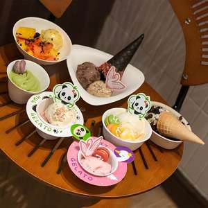 Gobelet à crème glacée jetable, support en papier pour cornets avec papier d'emballage, bol à popcorn jetable, bol à soupe en papier, bol à <span class=keywords><strong>salade</strong></span> en papier - Product Image 1