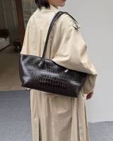 Sacs à main pour femmes en cuir véritable motif crocodile de haute qualité, nouvelle mode 2026, sacs à bandoulière en cuir de vachette pour dames, fabriqués en Chine