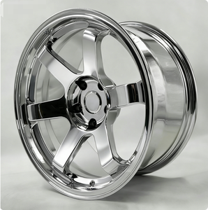 Juwa ล้อแม็กแบบใหม่5X120 5X114.3 5x112 17-21นิ้ว <span class=keywords><strong>Te37</strong></span>แข่งรถโฟล์คโครเมี่ยมขัดเงาสำหรับสอดคล้องกับล้อรถยนต์ JDM - Product Image 1