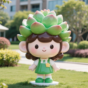 รูปปั้นการ์ตูน D570 สุดน่ารัก ผลิตจาก FRP ความหนาแน่นสูง กันน้ำ เหมาะสำหรับตกแต่งภูมิทัศน์สวนสาธารณะ งานฝีมือคุณภาพพรีเมียม - Product Image 1