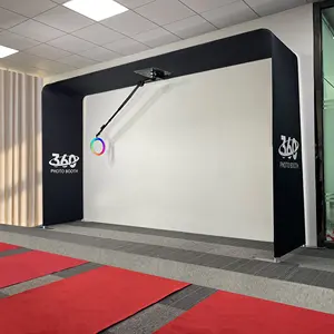 Baru Sky360 Sky Portabel Atas Kepala 360 Booth Foto Putar Video Photobooth Spinner Atas Otomatis dengan Truss Remote Control