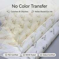 Papier de soie coloré 17 g/m² avec logo personnalisé, écologique, pour emballage cadeau, fleuriste et boutique