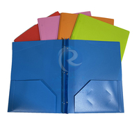 Carpeta de Archivo de Dos Bolsillos Tamaño Carta/A4, Elegante Carpeta de PP con Diseño de Cartera, Portadocumentos de Papel Grueso de 3 Anillas para la Escuela, Negocios y Oficina