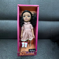 Poupée en latex noir de 14 pouces, entièrement en vinyle, figurine de mode féminine pour module de maquillage personnalisé