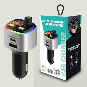 Bluetooth 5.0 rảnh tay QC3.0 + Type-C PD 18W xe sạc đài phát thanh âm nhạc Kit FM Transmitter xe MP3 máy nghe nhạc Bluetooth MP3 xe - Product Image 6