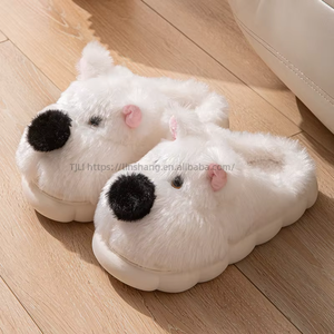 รองเท้าแตะพื้น PVC ยอดนิยม แต่งขนเฟอร์กระต่ายเทียม แฟชั่นทันสมัย คุณภาพสูง ใหม่เอี่ยม - Product Image 3