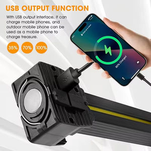 Lampe de fitness LED magnétique pliable à 180 degrés, rechargeable par USB, avec crochet - Product Image 5