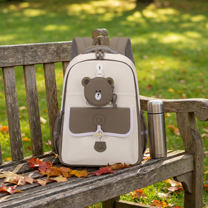 Sac à dos <span class=keywords><strong>scolaire</strong></span> très attrayant pour garçons, motif macaron et ours, pour collégiens et lycéens, fermeture éclair 3D, durable, décontracté, pour le <span class=keywords><strong>soutien</strong></span> <span class=keywords><strong>scolaire</strong></span> - Product Image 2