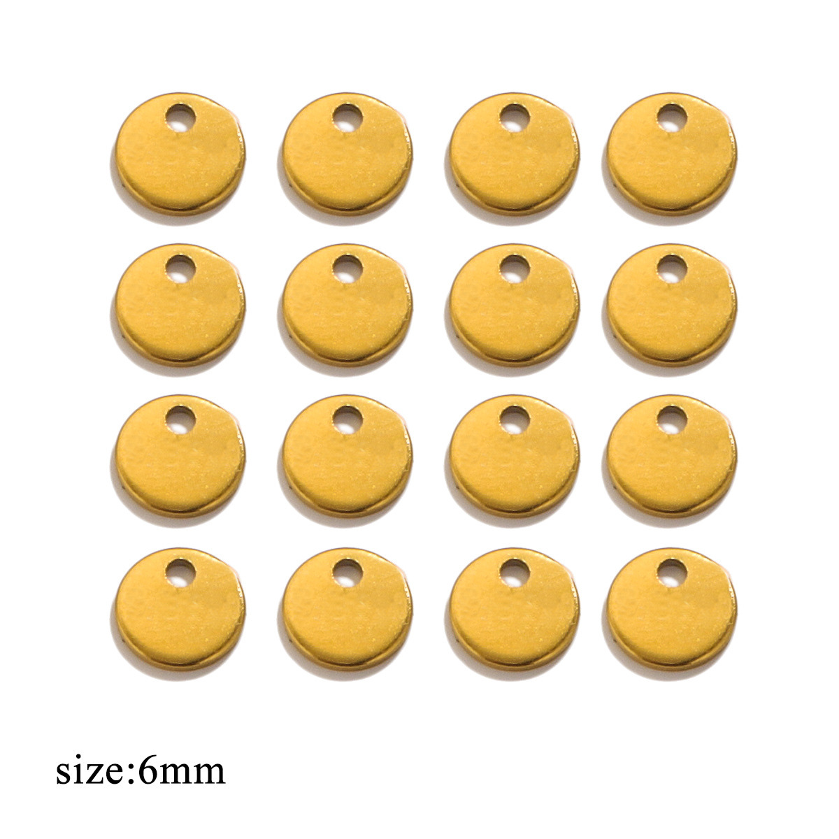Gold-glossy 6mm