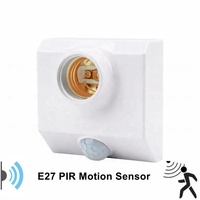 E27 Pir infrarouge corps humain capteur de mouvement lampe support d'éclairage réglable lampe inductive support d'ampoule prise