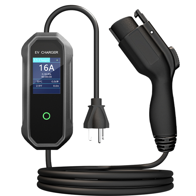 7.6kw Type1 Level 2 Portable Ev Charger 7kw 32a Type 1 Plug Charge 32 Amp 7.4kw Charging Station For All Ev Models With 5m Cable