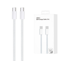 Câble de charge rapide USB-C vers USB-C 60W pour iPhone 17/16 – Câble de données USB-C