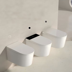 <span class=keywords><strong>WC</strong></span> intelligent suspendu mural en céramique moderne européen avec réservoir intégré pour salle de bain - Product Image 1