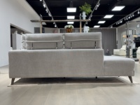 Sofá Seccional Eléctrico de Esquina en Forma de L, de Tela, Lujoso y Moderno, de 4 Plazas, Reclinable, para Hotel, Apartamento, Villa, OEM